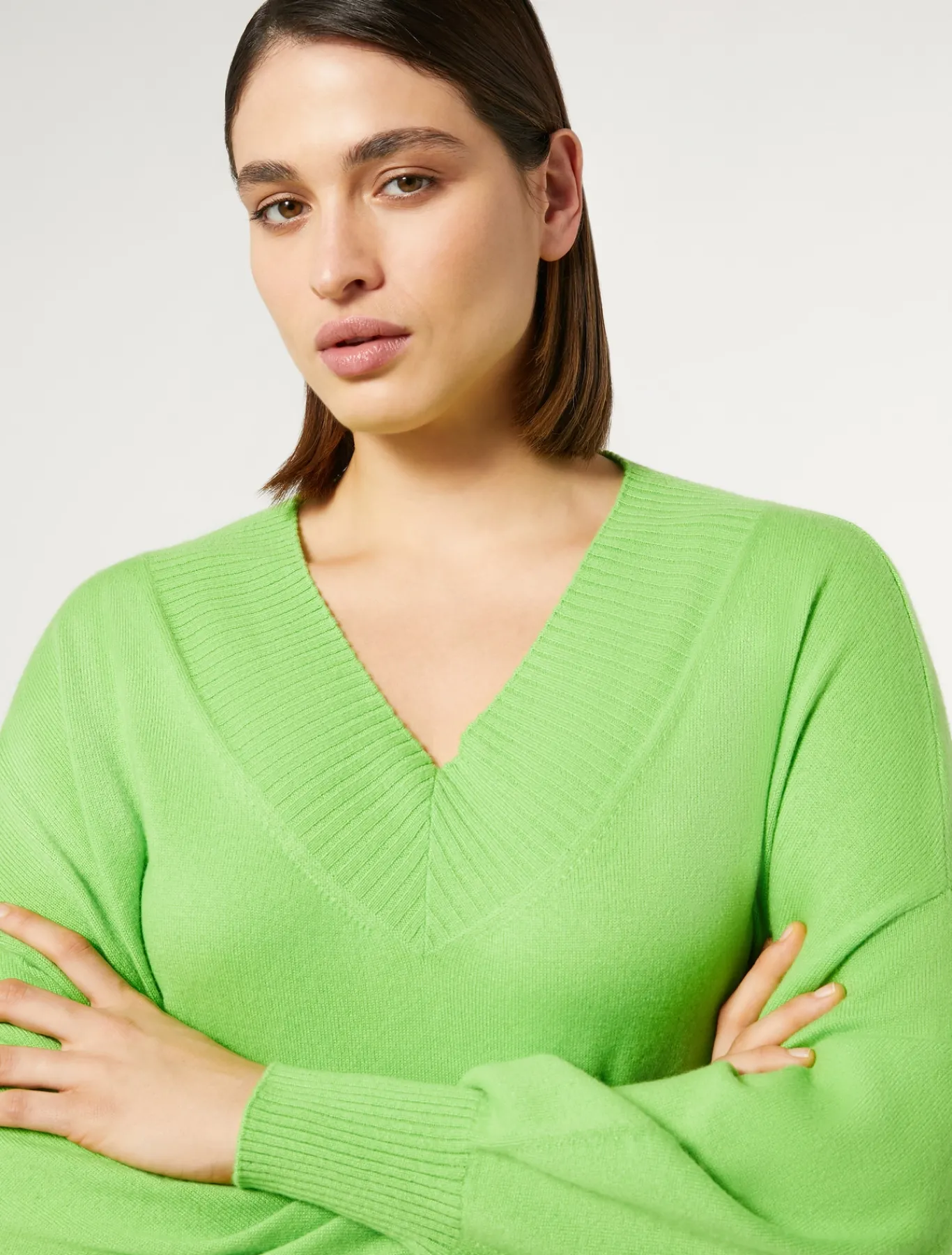 Marina Rinaldi Maglieria | Maglieria*Maglia in cachemire LIME
