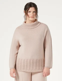 Marina Rinaldi Maglieria | Maglieria*Maglia in cordonetto di lana ROSA