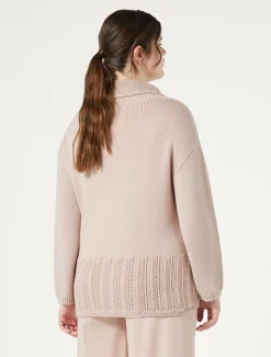 Marina Rinaldi Maglieria | Maglieria*Maglia in cordonetto di lana ROSA