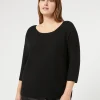 Marina Rinaldi Maglieria | Maglieria*Maglia in cotone NERO