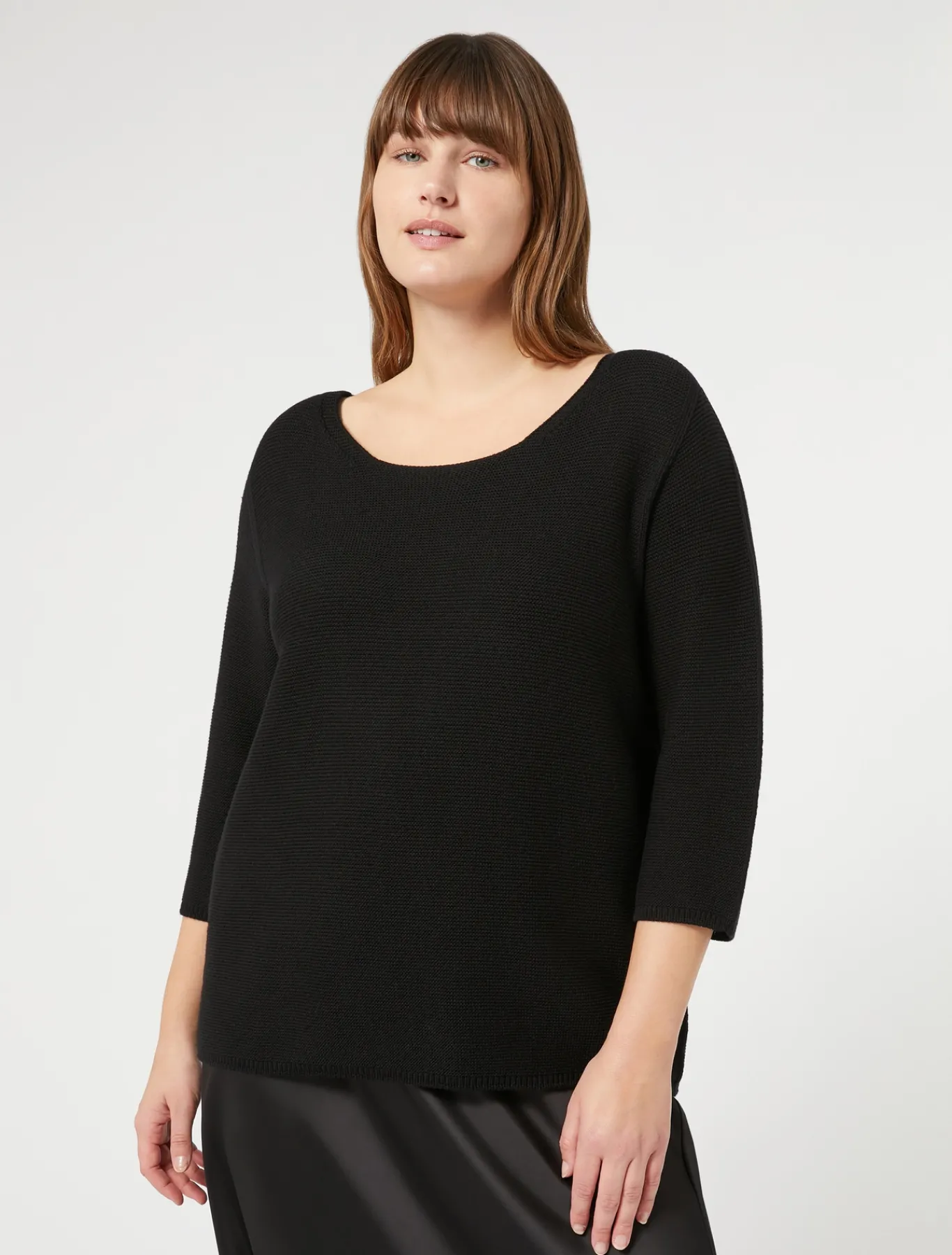 Marina Rinaldi Maglieria | Maglieria*Maglia in cotone NERO