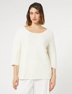 Marina Rinaldi Maglieria | Maglieria*Maglia in cotone BIANCO