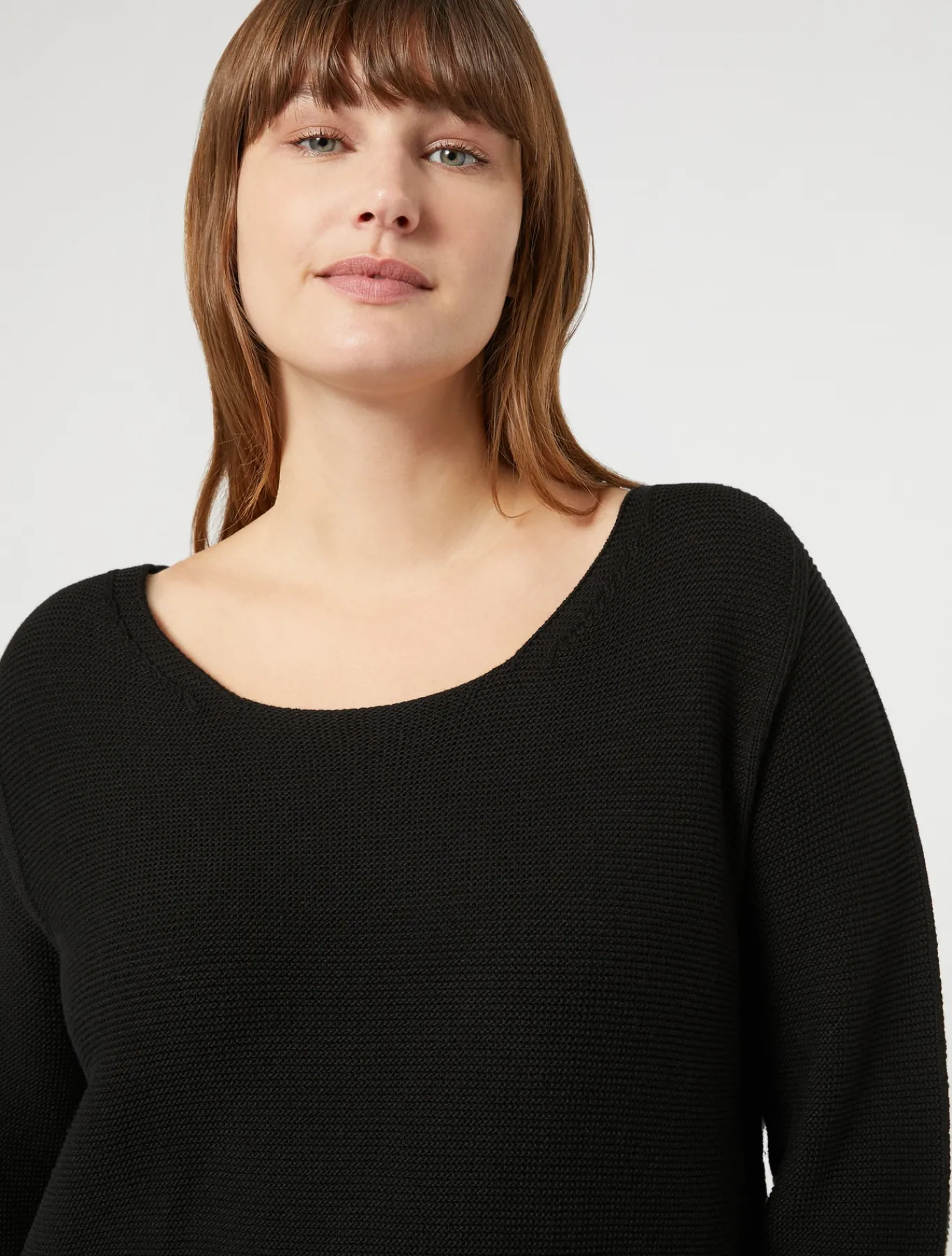Marina Rinaldi Maglieria | Maglieria*Maglia in cotone NERO