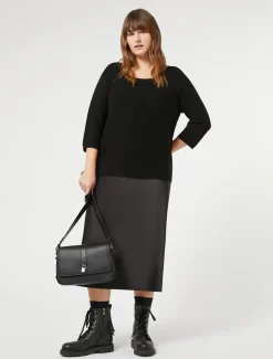 Marina Rinaldi Maglieria | Maglieria*Maglia in cotone NERO
