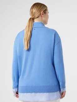 Marina Rinaldi Maglieria | Maglieria*Maglia in cotone cachemire AVIO