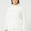 Marina Rinaldi Maglieria | Maglieria*Maglia in cotone con ricami BIANCOOTTICO
