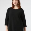 Marina Rinaldi Maglieria | Maglieria*Maglia in cotone crêpe NERO