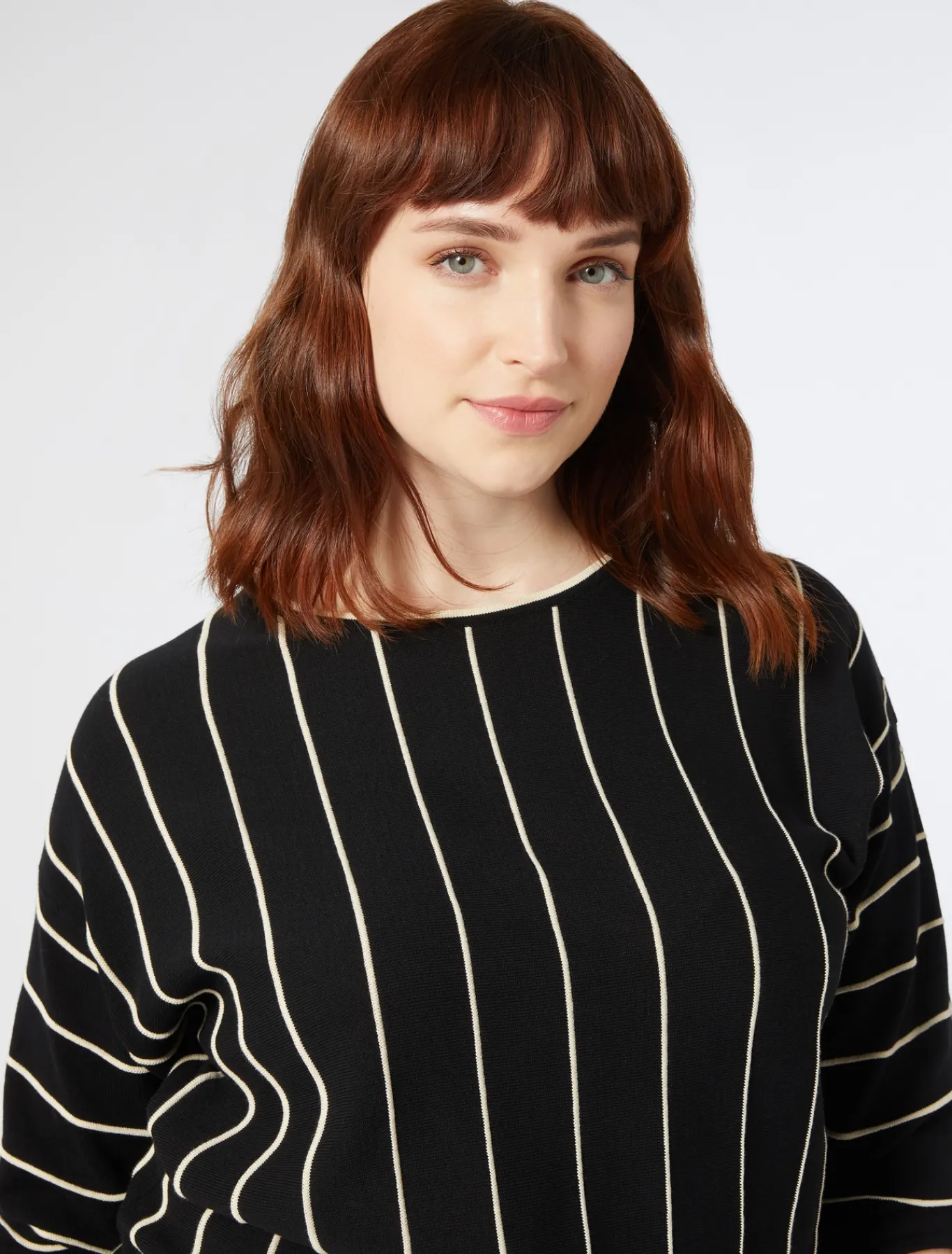 Marina Rinaldi Maglieria | Maglieria*Maglia in cotone crêpe NERO