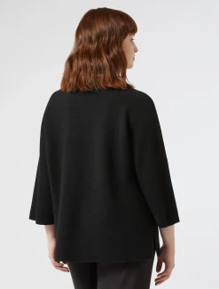 Marina Rinaldi Maglieria | Maglieria*Maglia in cotone crêpe NERO