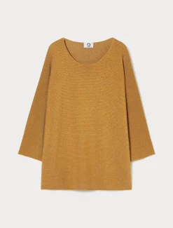 Marina Rinaldi Maglieria | Maglieria*Maglia in cotone crêpe SENAPE