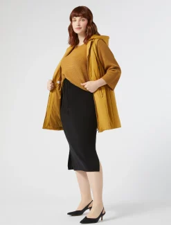 Marina Rinaldi Maglieria | Maglieria*Maglia in cotone crêpe SENAPE