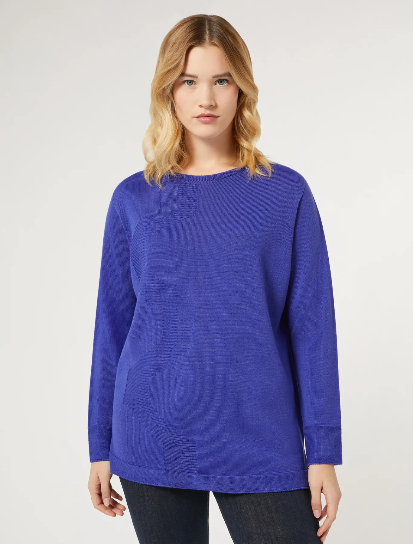 Marina Rinaldi Maglieria | Maglieria*Maglia in filato di lana VIOLA