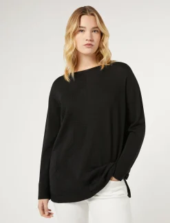 Marina Rinaldi Maglieria | Maglieria*Maglia in filato di lana NERO