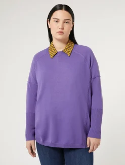 Marina Rinaldi Maglieria | Maglieria*Maglia in filato di lana VIOLA