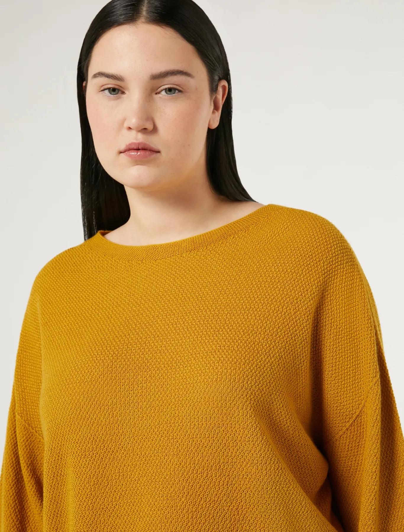 Marina Rinaldi Maglieria | Maglieria*Maglia in filato di lana SENAPE