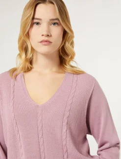 Marina Rinaldi Maglieria | Maglieria*Maglia in filato di lana ROSAANTICO