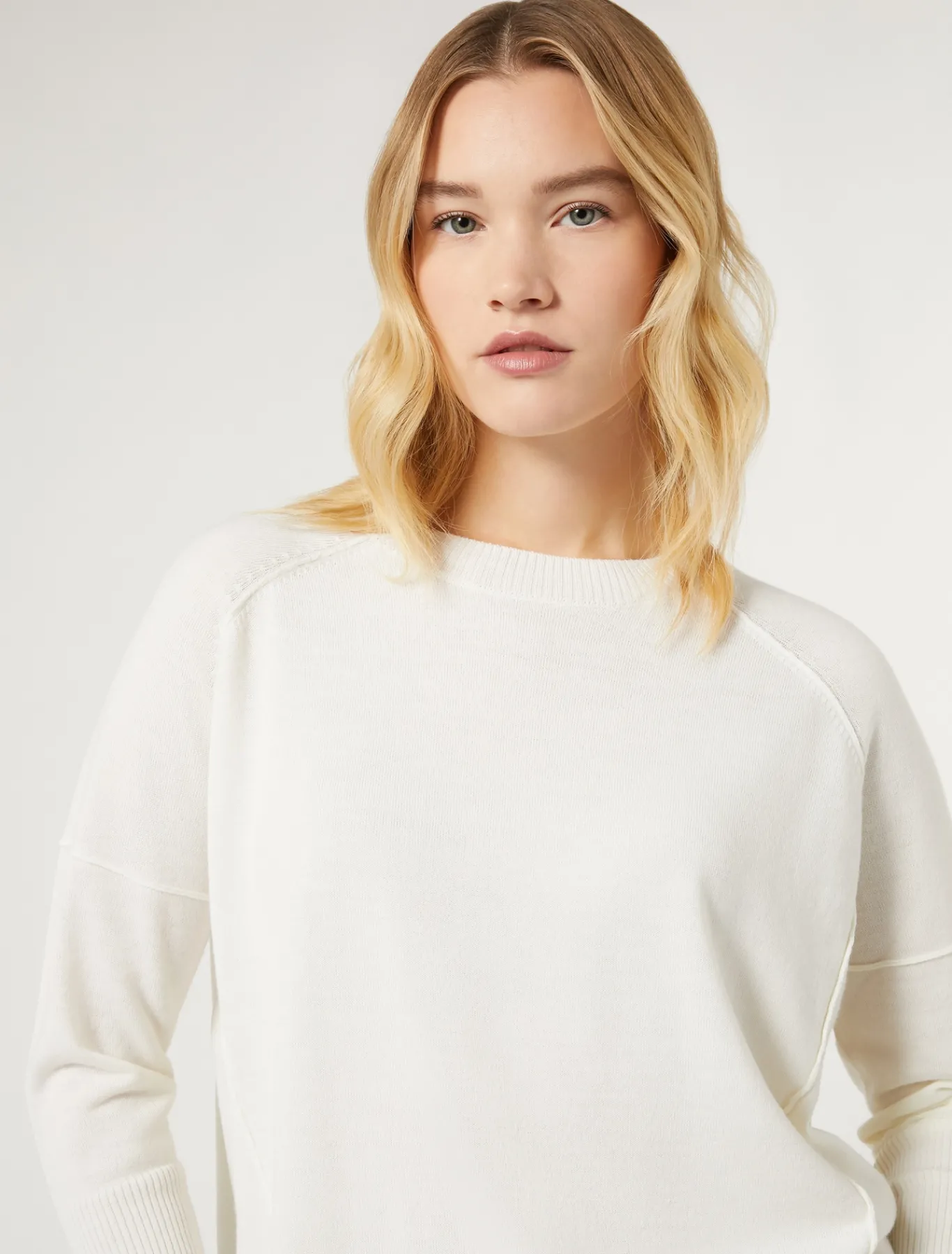 Marina Rinaldi Maglieria | Maglieria*Maglia in filato di lana BIANCO