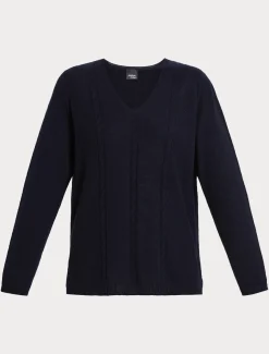 Marina Rinaldi Maglieria | Maglieria*Maglia in filato di lana BLUMARINO