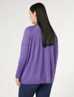Marina Rinaldi Maglieria | Maglieria*Maglia in filato di lana VIOLA
