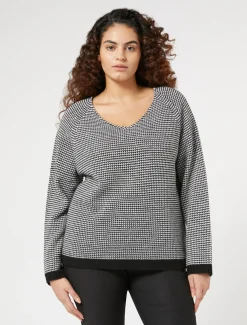Marina Rinaldi Maglieria | Maglieria*Maglia in filato di misto viscosa NERO