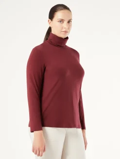 Marina Rinaldi Top & T-Shirt | Top & T-Shirt*Maglia in jersey MELANZANA