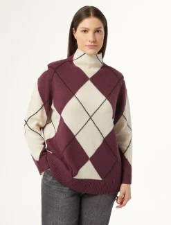 Marina Rinaldi Maglieria | Maglieria*Maglia in lana BORDEAUX