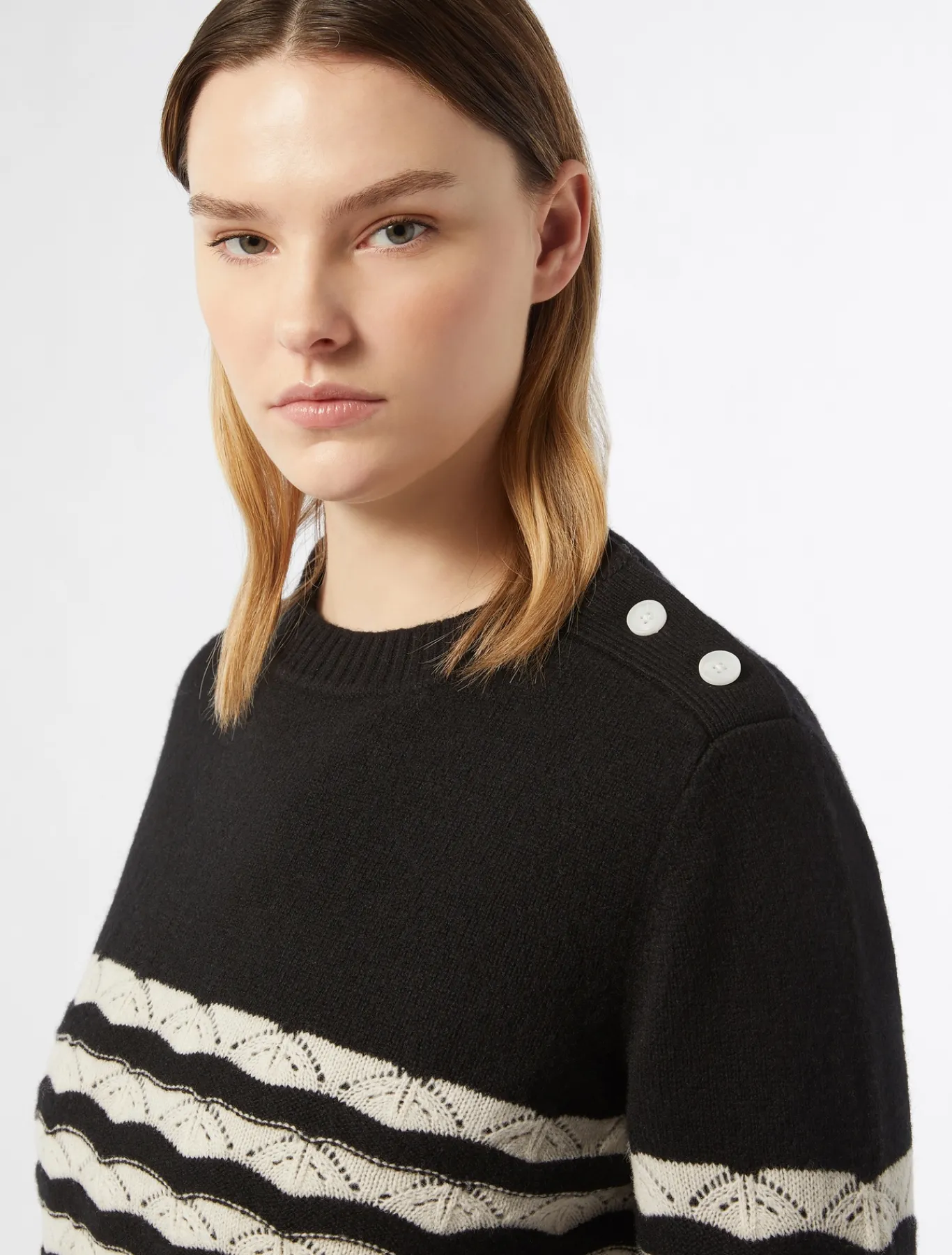 Marina Rinaldi Maglieria | Maglieria*Maglia in lana NERO