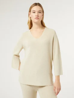 Marina Rinaldi Maglieria | Maglieria*Maglia in lana e lurex AVORIO