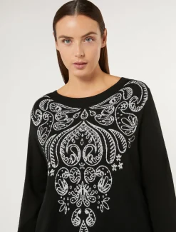 Marina Rinaldi Maglieria | Maglieria*Maglia in lana e viscosa NERO