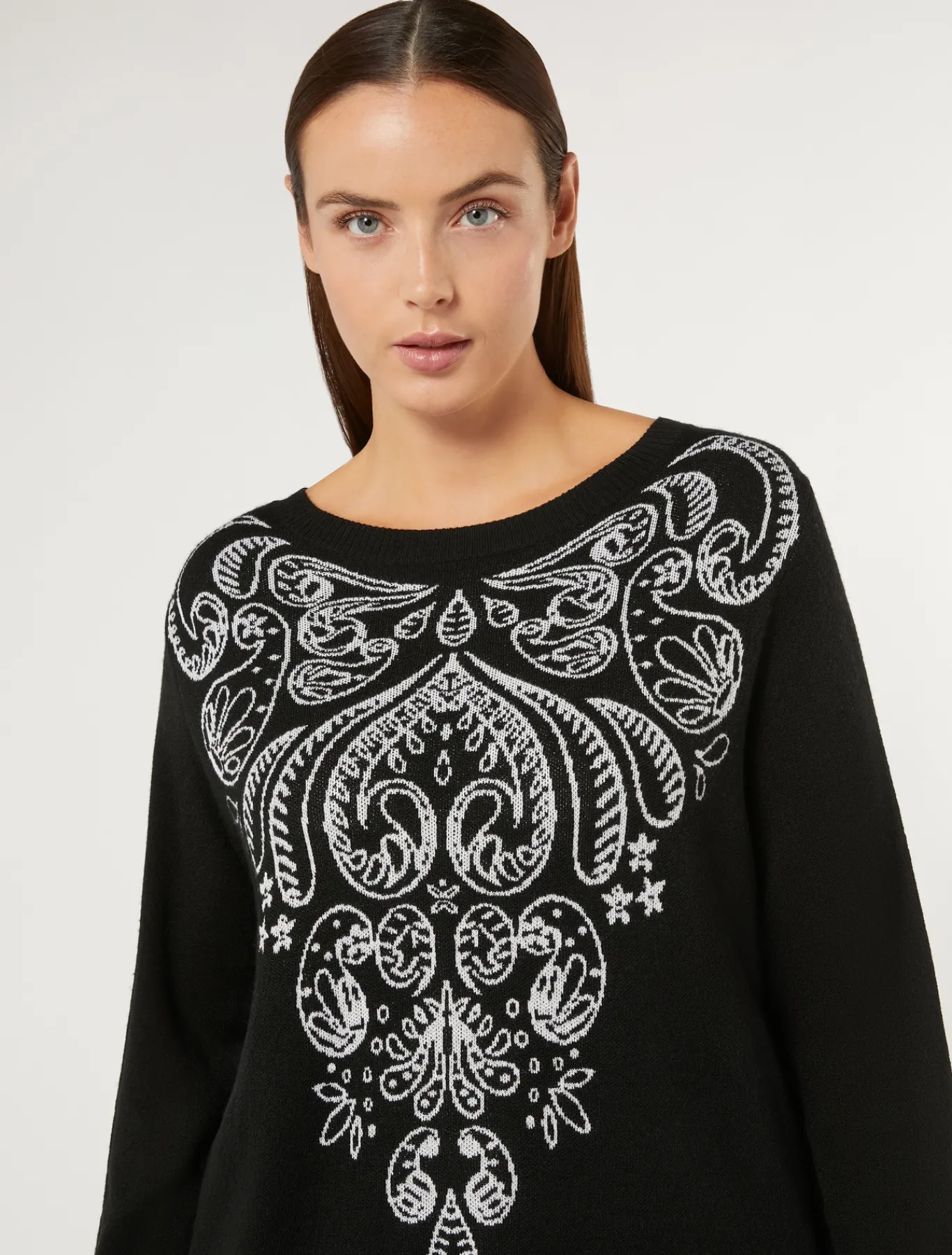 Marina Rinaldi Maglieria | Maglieria*Maglia in lana e viscosa NERO