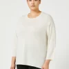 Marina Rinaldi Maglieria | Maglieria*Maglia in lana metallizzata AVORIO