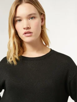 Marina Rinaldi Maglieria | Maglieria*Maglia in lana metallizzata NERO