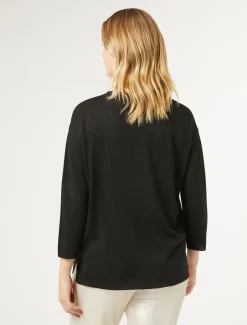 Marina Rinaldi Maglieria | Maglieria*Maglia in lana metallizzata NERO