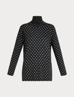 Marina Rinaldi Maglieria | Maglieria*Maglia in lana stampata NERO