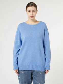 Marina Rinaldi Maglieria | Maglieria*Maglia in misto cachemire BLU