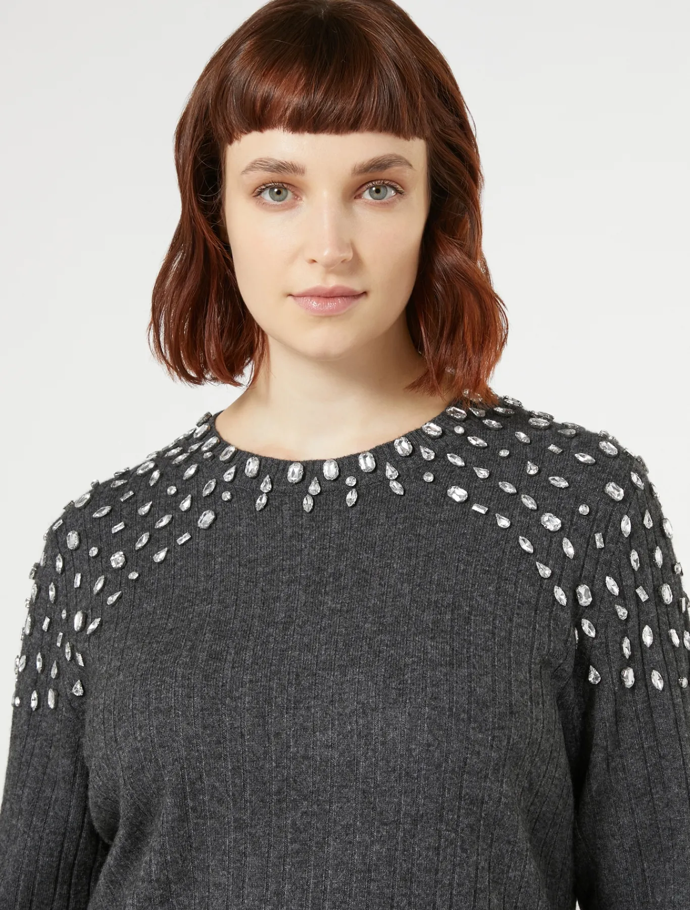 Marina Rinaldi Maglieria | Maglieria*Maglia in misto cachemire GRIGIOSCURO