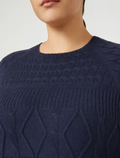 Marina Rinaldi Maglieria | Maglieria*Maglia in misto cachemire BLUNOTTE