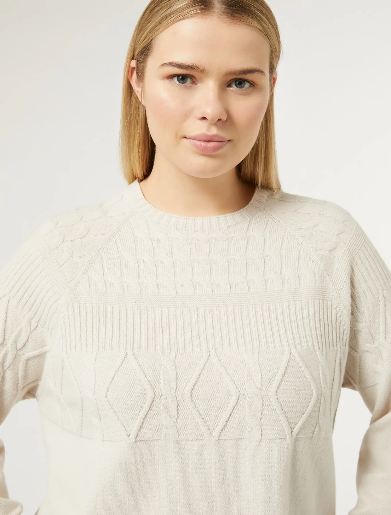 Marina Rinaldi Maglieria | Maglieria*Maglia in misto cachemire BEIGE