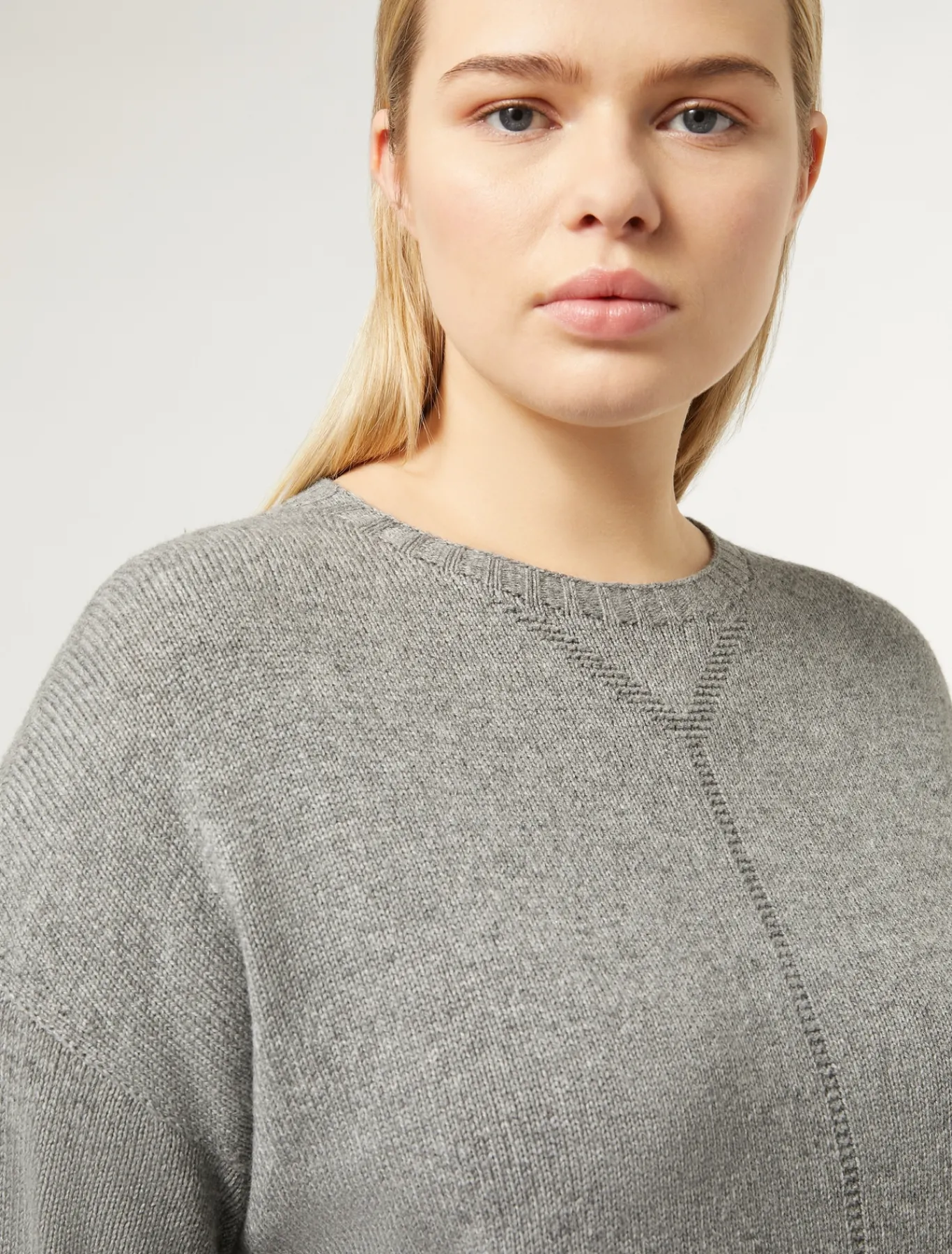 Marina Rinaldi Maglieria | Maglieria*Maglia in misto cachemire GRIGIOMEDIO