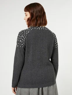 Marina Rinaldi Maglieria | Maglieria*Maglia in misto cachemire GRIGIOSCURO