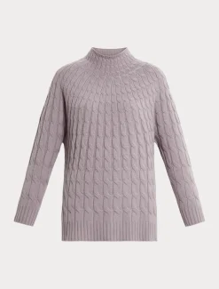 Marina Rinaldi Maglieria | Maglieria*Maglia in misto cachemire a trecce GLICINE