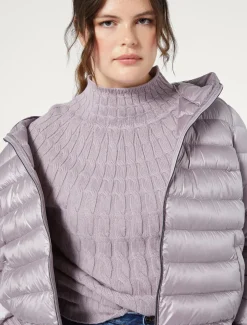Marina Rinaldi Maglieria | Maglieria*Maglia in misto cachemire a trecce GLICINE