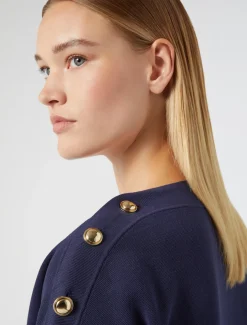 Marina Rinaldi Maglieria | Maglieria*Maglia in misto cotone BLU