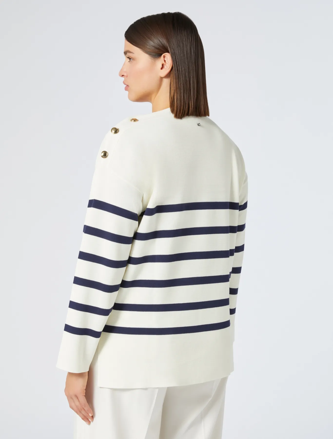 Marina Rinaldi Maglieria | Maglieria*Maglia in misto cotone AVORIO