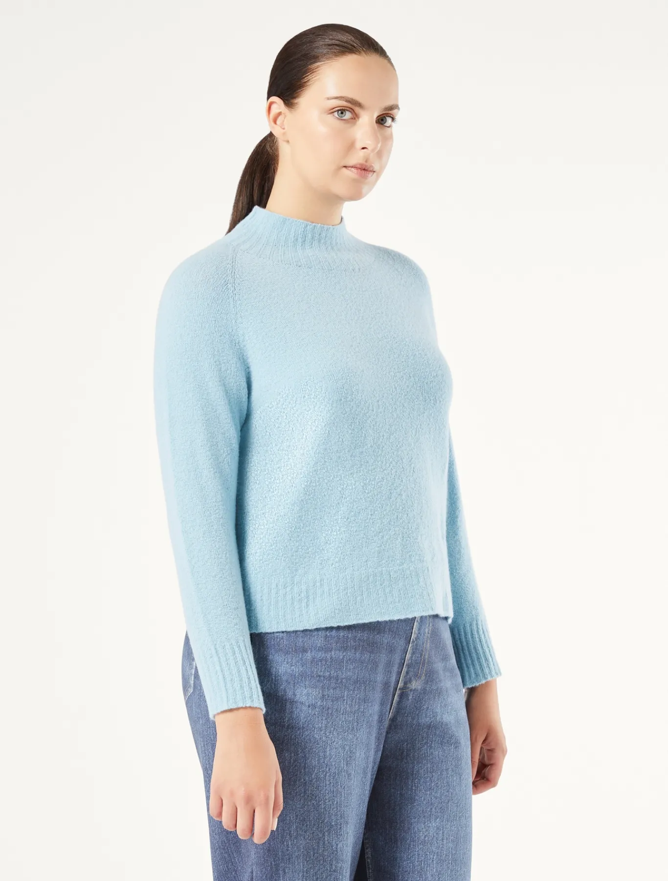 Marina Rinaldi Maglieria | Maglieria*Maglia in misto lana AZZURRO