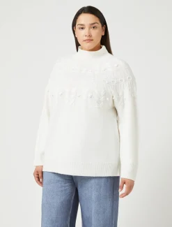 Marina Rinaldi Maglieria | Maglieria*Maglia in misto lana AVORIO