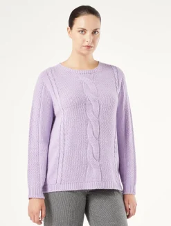 Marina Rinaldi Maglieria | Maglieria*Maglia in misto lana MALVA