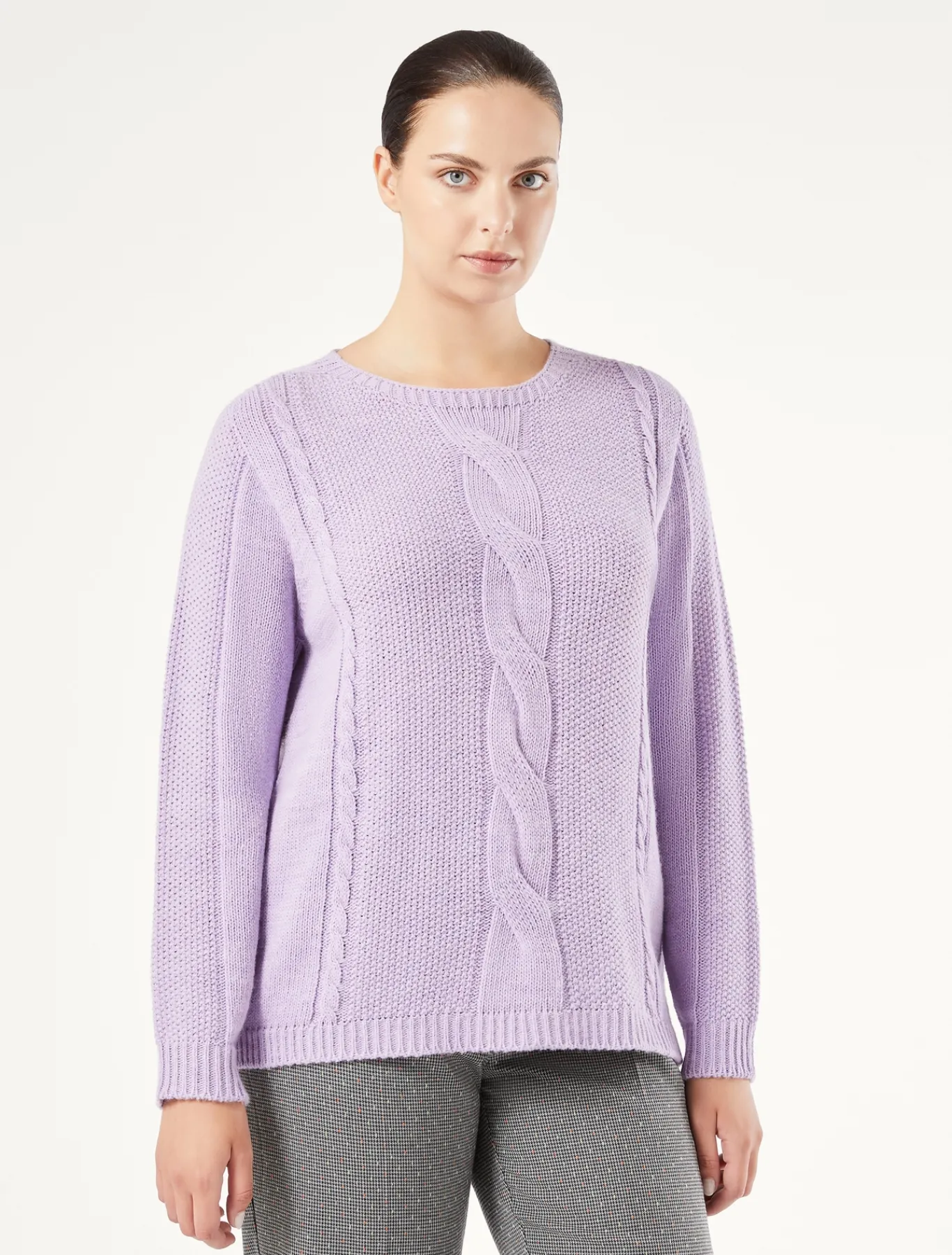 Marina Rinaldi Maglieria | Maglieria*Maglia in misto lana MALVA