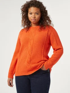 Marina Rinaldi Maglieria | Maglieria*Maglia in misto lana ARANCIO