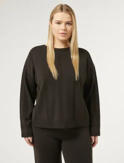 Marina Rinaldi Maglieria | Maglieria*Maglia in misto lana MARRONEBORDEAUX
